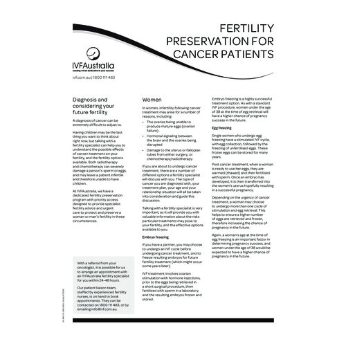Preserving Fertility in Pediatric Cancer Patients